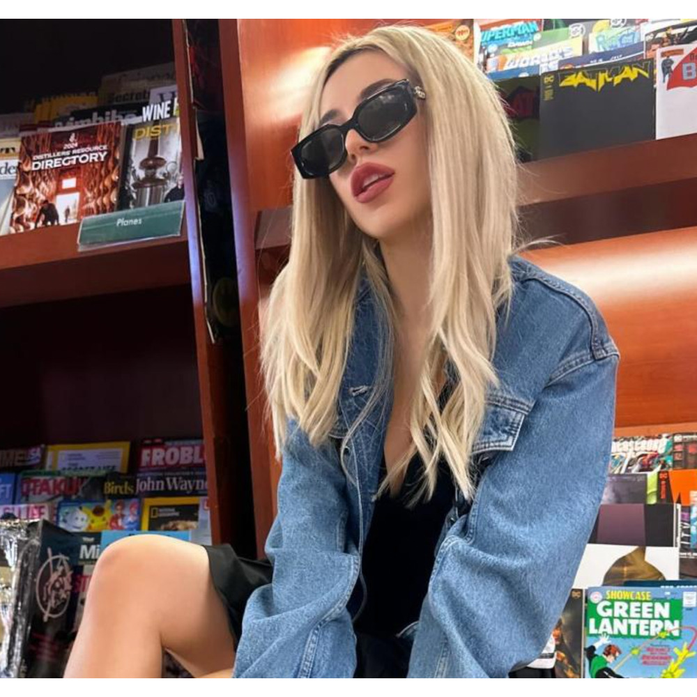 Gucci Black Oversized Rectangle Sunglasses
